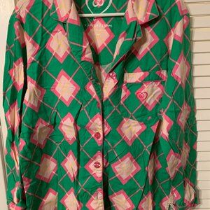 Victoria's Secret flannel pajama top